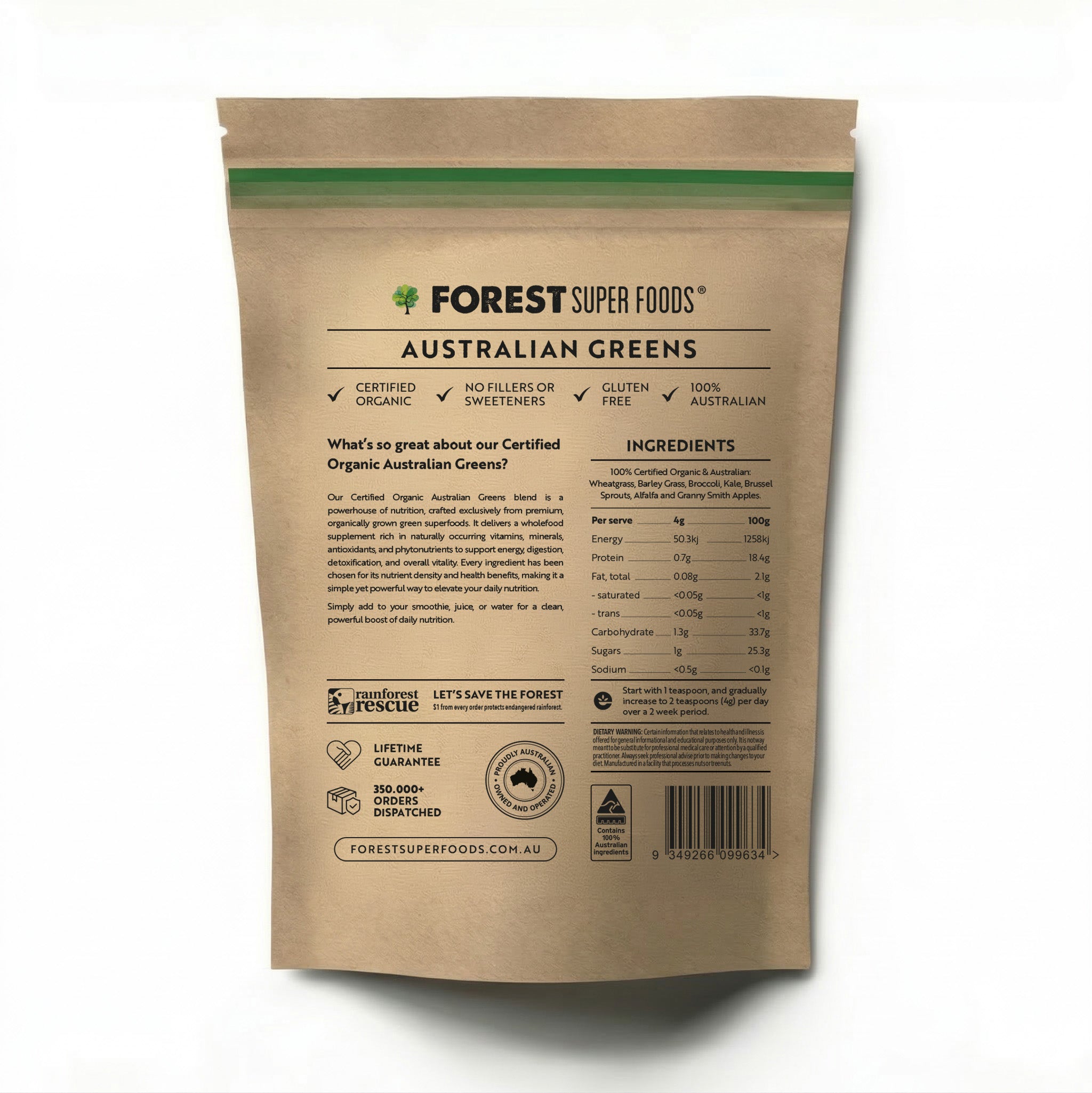Australian Greens Whole Food Powder